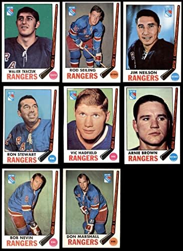 1969-70 Topps New York Rangers Csapata Set New York Rangers - Hockey (Set) EX+ Rangers - Hoki