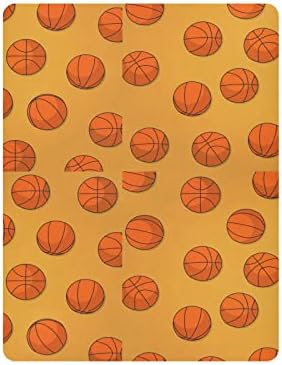 Kosárlabda Sárga Kiságy, Ágynemű, a Fiúk, Lányok Pack Játszani Lap Hordozható Mini regisztrálni Felszerelt Gyerekágy Lap Normál