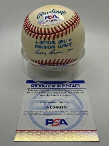 Bob Citrom Cleveland indians Aláírt Autogramot Hivatalos MLB Baseball PSA DNS *79 - Dedikált Baseball