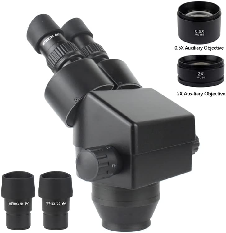 Binokuláris Mikroszkóp Nagyítását Folyamatos 7X Zoom-45X Sztereó Mikroszkóp Fej + WF10X/20 mm-es Szemlencse a Telefon PCB Forrasztás