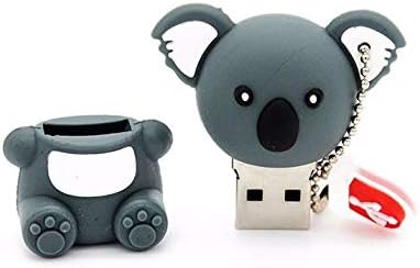 2.0 Koala Maci Sötét Szürke 16 gb-os USB-s Külső merevlemezt, a Flash pendrive Adattároló Eszköz Aranyos Újdonság Memory Stick U Lemez