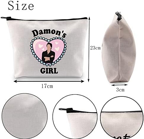 POFULL Team Damon Fan Ajándék Vámpír Rajongók Ajándék Damon a Lány Kozmetikai Táska (Gát Lány táska)