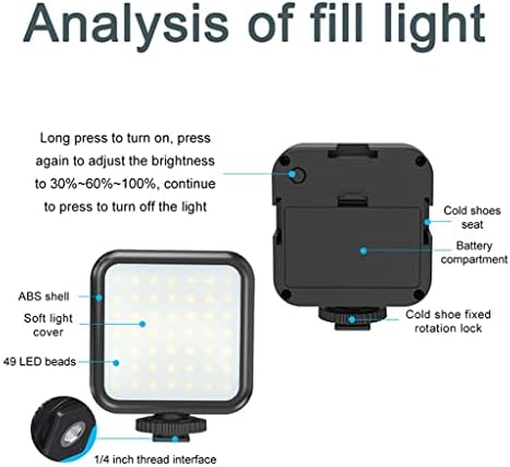 YTYZC Kit Microph sorozatképek, Világítás Ph Jogosultja LED Képkeret, Állvány Felvétel Kezelni Hordozható Stabilizátor