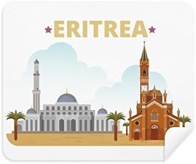 Város Kastély Épület Eritrea tisztítókendővel Képernyő Tisztító 2db Velúr Szövet