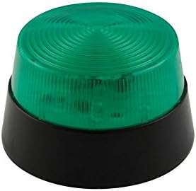 Velleman HAA40GN LED Villogó Biztonsági Fény, 12 V, Zöld, 77 mm