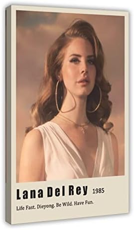 Falyan Énekesnő, Lana Plakátok Del Rey Plakátok Művészeti Vászon Poszter Wall Art Dekor Nyomtatási Kép Festmények Nappali Hálószoba Dekoráció