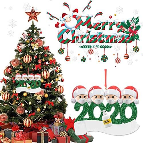 2020 Karantén Karácsonyi Díszek, Személyre szabott Túlélte a Család Dísze a Karácsonyi Ünnepi Dekoráció 2ML Toll