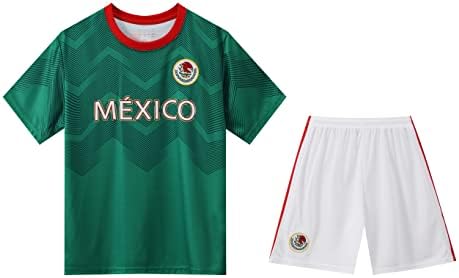 Dizi Mexikó Zöld Futbol Sport-Labdarúgás Labdarúgás Fiúk, Gyerekek, Fiatalok Jersey Póló Készlet Rövidnadrág Szett