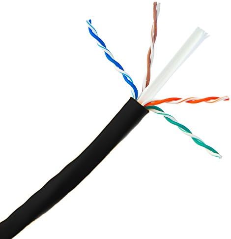 ACL-1000 Méter Cat6 Ethernet Kábel, Rekedt, UTP (Árnyékolatlan Sodrott érpár), Pullbox, Fekete, 1 Csomag