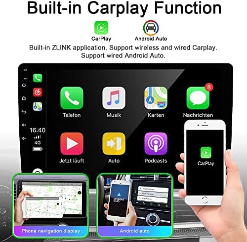 Android 12 autórádió CarPlay Android Automatikus GPS Navigációs Sztereó 9 Érintőképernyő, WiFi Fejegység Csere Hyundai Sonata