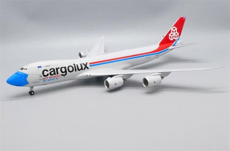 JC Szárnyak a CARGOLUX Boeing 747-8F LX-VCF állvánnyal Limited Edition 1/200 FRÖCCSÖNTÖTT Repülőgép Előre elkészített Modell