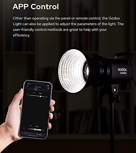 Godox SL60IIBi SL60II-Bi LED Videó Fény,2800K-6500K,CRI96 + TLCI97 +,Beépített 11 FX Hatások,Ultra Csendes Ventilátor Újszülött Fotózás,Portré,Interjú,