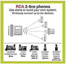 RCA 25212 ViSYS Bővíthető Vezeték nélküli Telefon Rendszer, 2 soros, 1 Készülék