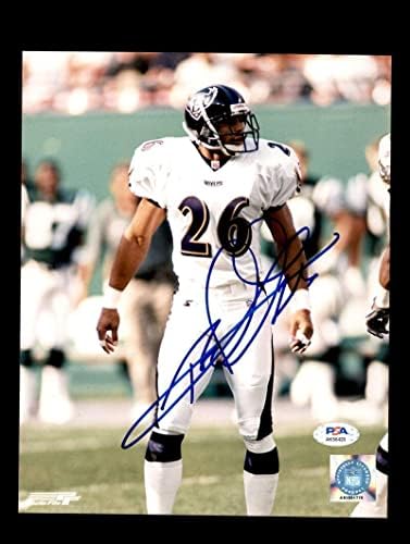 Rod Woodson PSA DNS Aláírt Cert 8x10 Autogramot Fotó Ravens - Dedikált NFL-Fotók