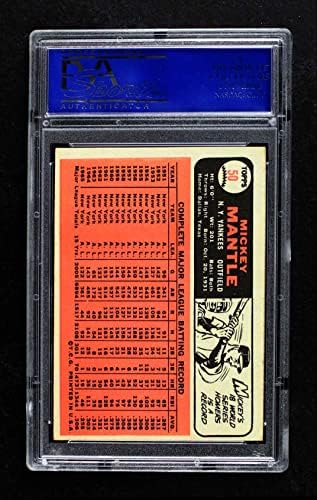 1966 Topps 50 Mickey Mantle New York Yankees (Baseball Kártya) PSA a PSA 5.00 Yankees