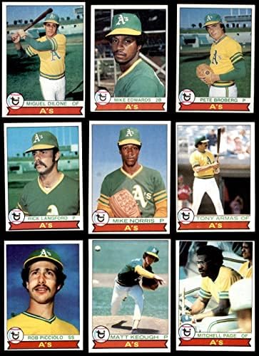 1979 Topps Oakland Athletics Csapat készen áll Oakland Athletics (Set) EX Atlétika