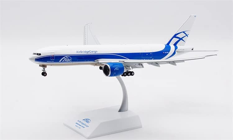 JCWINGS az AIRBRIDGE Rakomány a Boeing 777-200LRF Fedél Le VQ-BAO állvánnyal Limited Edition 1/200 FRÖCCSÖNTÖTT Repülőgép