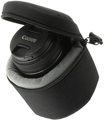 Navitech Fekete Vízálló Kamera Lencséjét Védő tok Tok Kompatibilis A Panasonic Lumix G X Vario H-HSA12035 12-35mm F2.8 ASPH