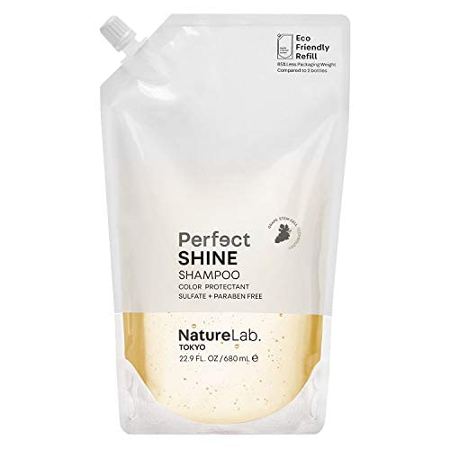 NatureLab. TOKIÓ Tökéletes Shine Shampoo - Elősegíti a Látható fényt a Fakó Haj, Antioxidáns hatású-Gazdag Szőlő Őssejt, Gyöngy, Platina