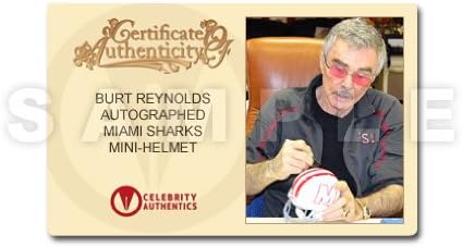 Burt Reynolds Dedikált Félig Kemény Mini-Sisak