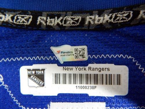A New York Rangers Játék, Üres Kiadott Kék Mez 58 DP39138 - Játék Használt NHL-Mezek