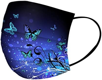 Fekete Pillangó Eldobható Maszk Női Felnőtt 50pc Pillangó Minták Paper_Masks 3 rétegű Lélegző Maszkok Eldobható