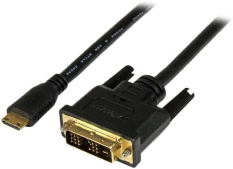 StarTech.com 1m Mini HDMI-DVI-D Kábel M/M - 1 Méter Mini HDMI-DVI Kábel - 19 tűs HDMI (C) a Férfi-DVI-D - Férfi 1920x1200-Videó (HDCDVIMM1M)