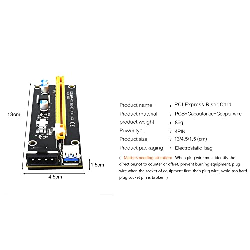 1db PCI-E Kelő 009s/010 Plusz PCIE Kártya PCI-E Extender USB 3.0 SATA 4 tűs Molex Adapter Kábel Bányászati Kelő Alkalmas videokártya,3in1