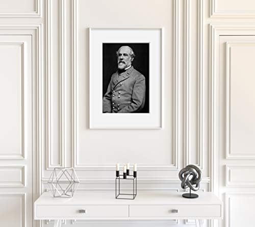 VÉGTELEN FÉNYKÉPEK, Fotó: Portré Tábornok, Robert E. Lee | Tiszt A Konföderációs Hadsereg | 1864 | Történelmi Wall Art