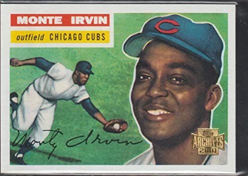 2001 Topps Archives Baseball 108 Monte Irvin 1956 Hivatalos Retro Témájú Kereskedelmi Kártyát A Topps Cég