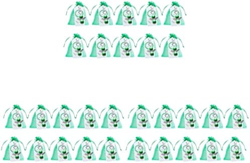 NOLITOY 60 Beállítja Patrik Felhívni Beleértve a Varázsa Vissza Ajándék, Dísz, Dekoráció Lóg Keychains Patrik Ír Szög Zöld Patrick