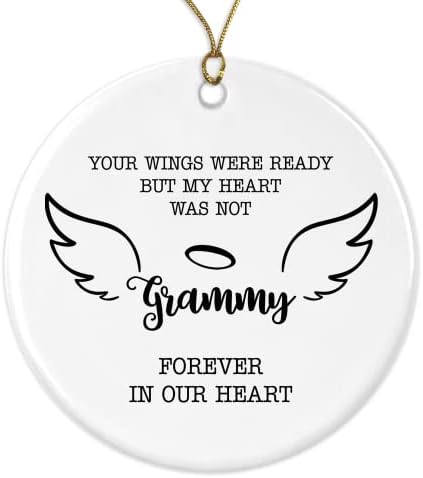 GavinsDesigns emlékének a Grammy Dísz Karácsonyi Megemlékezés Veszteség a Grammy-Évforduló - A Szárnyak voltak Készen, De A Szívem Nem volt