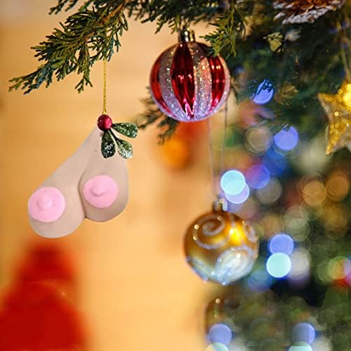 NEARTIME Santa Fenék Bell Dísz 2022 Vicces Karácsonyi Dísz, Szárított Garland (Egy, Egy Méret)