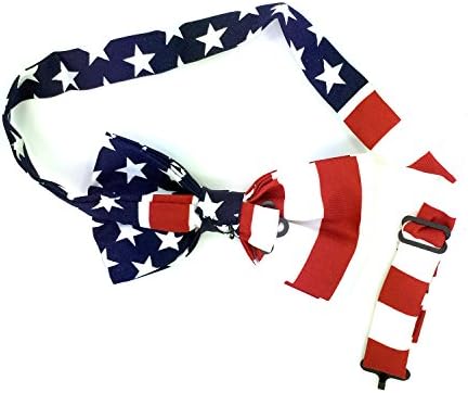 A férfiak Amerikai Zászló csokornyakkendő Előre Kötve USA Hazafias CSOKORNYAKKENDŐ