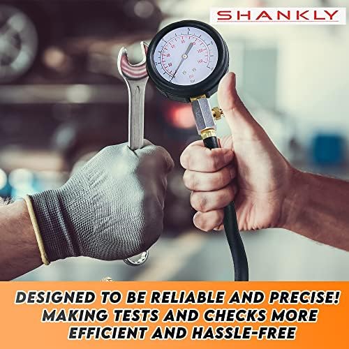 Shankly Mechanikus olajnyomás Mérő Készlet Tömörítés Teszter - Professzionális Motor Kompresszió vizsgáló vagy Gauge Olaj Nyomás