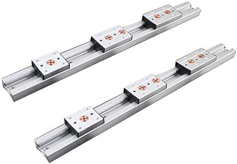 Lineáris Útmutatók Beépített Kettős tengely Lineáris vezető 47mm SGR20N Roller Dia 1 Készlet: 1 SGB20N Blokk, 1 SGR20N Útmutató Hossza 300 400