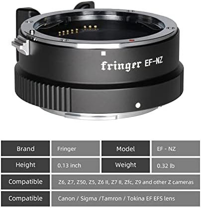 Fringer EF NZ Objektív Adapter Automatikus Fókusz Adapter Gyűrű Canon EF Objektív Nikon Z Mount Z6 Z7 Z50 Kamera-Adapter...