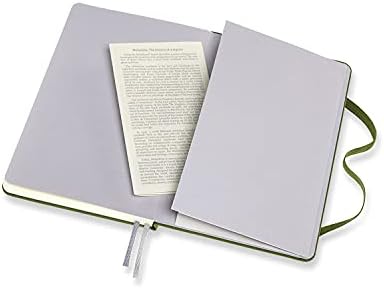 Moleskine Két-Menj Textil Notebook, Kemény Borító, Közepes (4.5 x 7) Fű Zöld, 144 Oldal