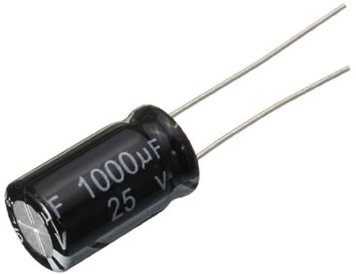 1000uF, 25V (10x17mm) Elektrolit Kondenzátorok a Működési Hőmérséklet Tartomány - 40°C-105°C (5 Csomag)