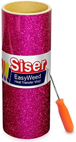 SISER Csillogó Pink Easyweed hőátadás Kézműves Vinil Roll Beleértve Rozsdamentes Acél Gyomlálás Eszköz (3 Méter x 10 Cm)