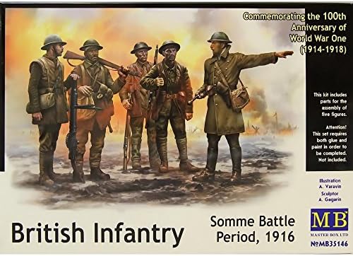 Mester Doboz Modellek 1/35 Brit Gyalogság Somme Csata Időszak 1916 - 5 A Számok Beállítása