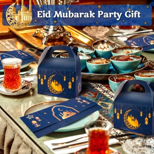 48DB Eid Mubarak Borítékok Ajándék Doboz Készlet, 24PCS Ramadan Pénz, Ajándék Üdvözlő Kártya Készpénz Birtokosai 24PCS Kezelni Candy