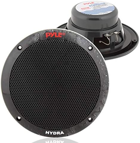 Pyle 6.5 Inch Kettős Tengeri Hangszórók - 2 Mód, Vízálló, valamint időjárásálló Kültéri Audio Sztereó & Auto 4-Csatornás Tengeri Erősítő