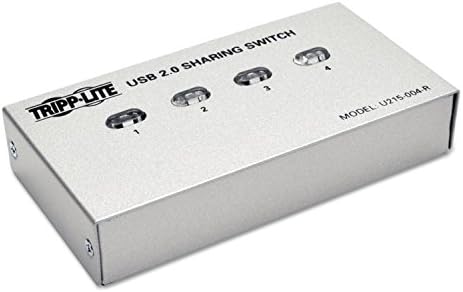 Tripp Lite U215004r U215-004-R-4-Port USB 2.0 Nyomtató Perifériás Megosztás Kapcsoló