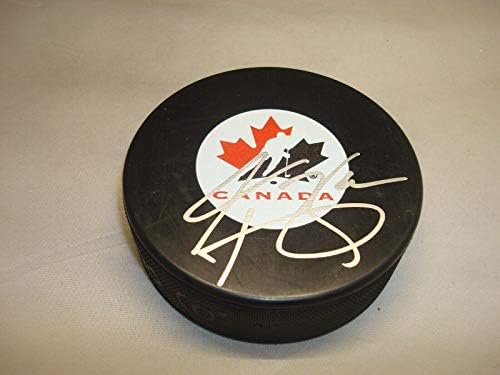 Andrew Bodnarchuk Aláírt Csapat Kanadai Jégkorong Dedikált 1A - Dedikált NHL Korong