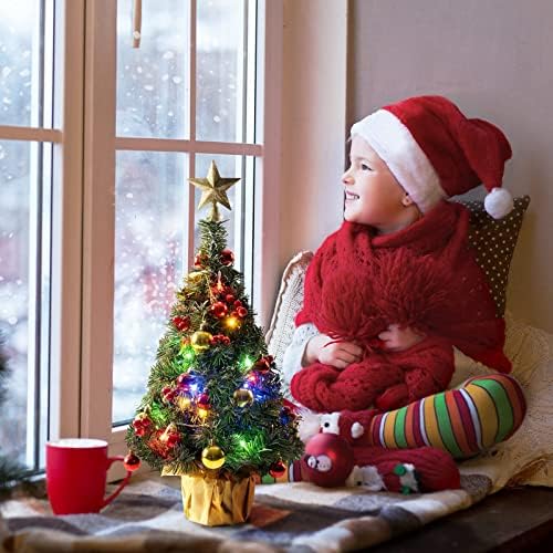 Asztali karácsonyfa,60cm Kis karácsonyfa LED-es Húrok, Ünnepi Dekoráció, SGCABIYQqsgi38