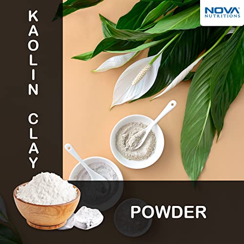 Nova Nutritions Kaolin Por 16 OZ (454 Gramm) - az Arc-Test, Maszk & Bőr Természetes Regeneráló