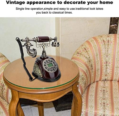V BESTLIFE Antik Telefon lakberendezés, Vintage Vezetékes Vezetékes Telefon Klasszikus Európai Retro Telefon Asztal Telefon
