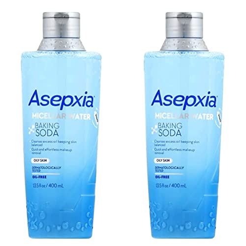 Asepxia szódabikarbóna Micellar Víz Tisztító & Smink, 13.5 Uncia (Csomag 2)