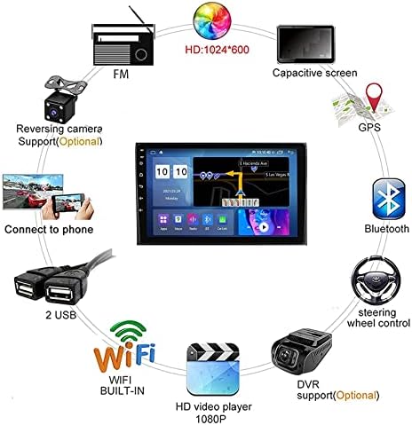 Autós GPS Navigáció, Multimédia Lejátszó, 9 Inch 2.5 D Ívelt Képernyőn, HD Videó, FM-AM USB Autós Játékos Android 9 a Honda Vezel XRV HRV